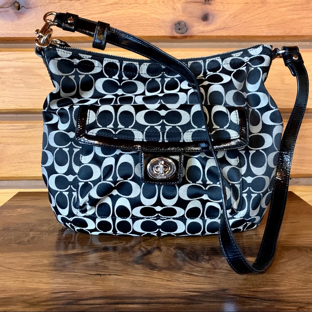 Coach Black Signature Purse (black)